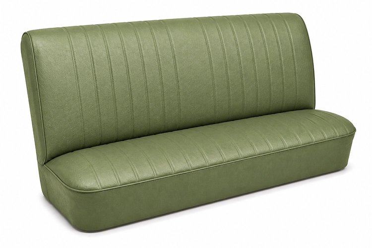 Rear Bench Seat Upholstery Kit for 1968 Chevy Chevelle, 4-Door Sedan [Madrid Grain Vinyl Ivy Gold]