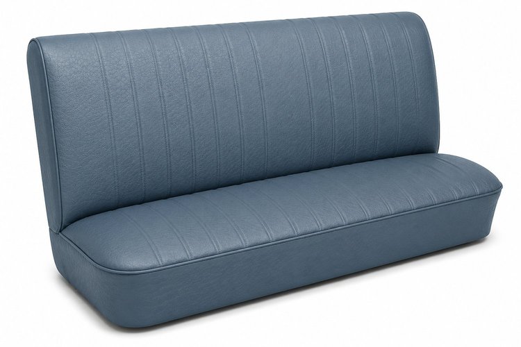 Rear Bench Seat Upholstery Kit for 1968 Chevy Chevelle, 4-Door Sedan [Madrid Grain Vinyl Light Blue]