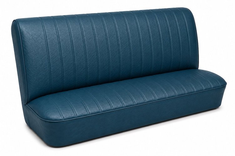 Rear Bench Seat Upholstery Kit for 1968 Chevy Chevelle, 4-Door Sedan [Madrid Grain Vinyl Medium Blue]