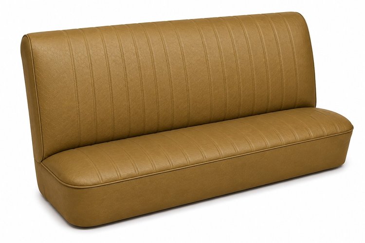 Rear Bench Seat Upholstery Kit for 1968 Chevy Chevelle, 4-Door Sedan [Madrid Grain Vinyl Saddle]