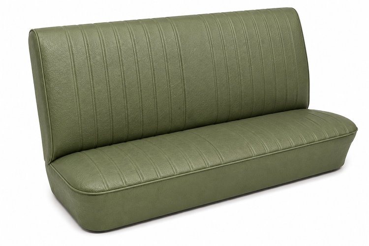 Rear Bench Seat Upholstery Kit for 1968 Chevy Chevelle, 4-Door Wagon [Madrid Grain Vinyl Ivy Gold]