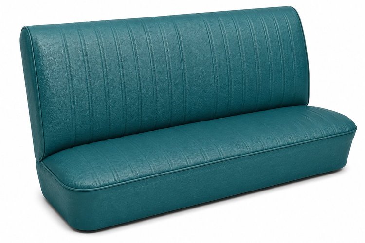 Rear Bench Seat Upholstery Kit for 1968 Chevy Chevelle, 4-Door Wagon [Madrid Grain Vinyl Turquoise]