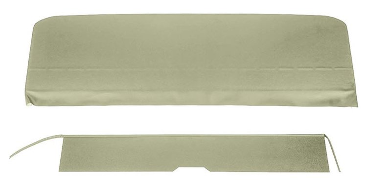 Rear Seat Upper Trim Panel Set Fits Select 1965-1967 Chevrolet Chevelle & Malibu Convertible Models, 2-Piece [Fawn]