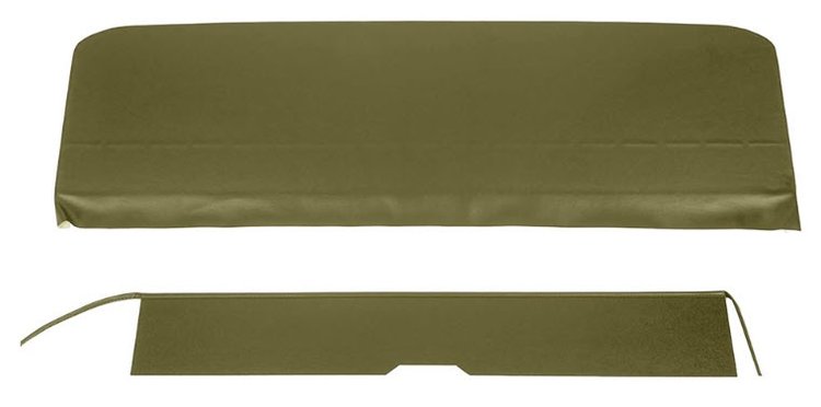 Rear Seat Upper Trim Panel Set Fits Select 1965-1967 Chevrolet Chevelle & Malibu Convertible Models, 2-Piece [Gold]