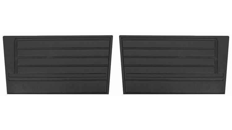 Rear Standard Side Panel Set for 1968 Chevrolet Chevelle, 2-Door Convertible [Black]