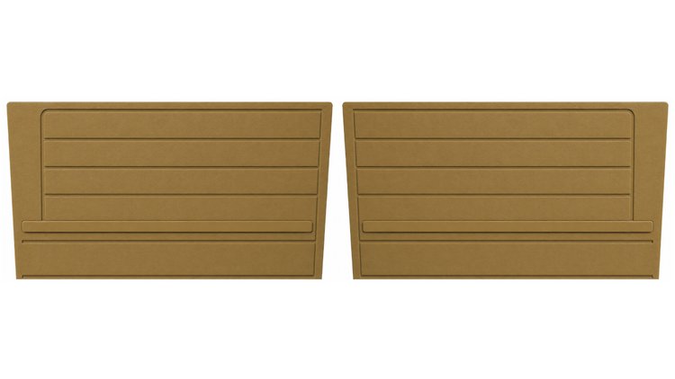 Rear Standard Side Panel Set for 1968 Chevrolet Chevelle, 2-Door Convertible [Saddle]