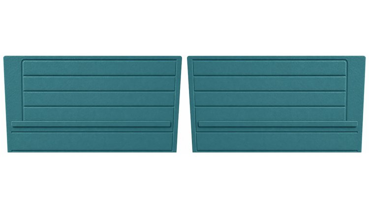 Rear Standard Side Panel Set for 1968 Chevrolet Chevelle, 2-Door Convertible [Turquoise]