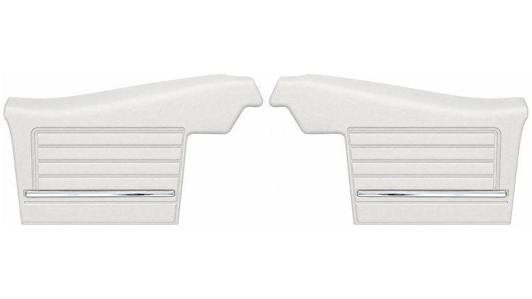 Rear Deluxe Side Panel Set for 1968 Chevrolet Chevelle, 2-Door Convertible [White]