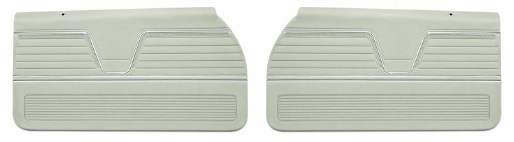 Front Deluxe Door Panel Set for 1969 Chevrolet Chevelle, All 2-Door Models [Parchment]