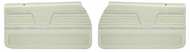 Front Deluxe Door Panel Set for 1969 Chevrolet El Camino [Parchment]