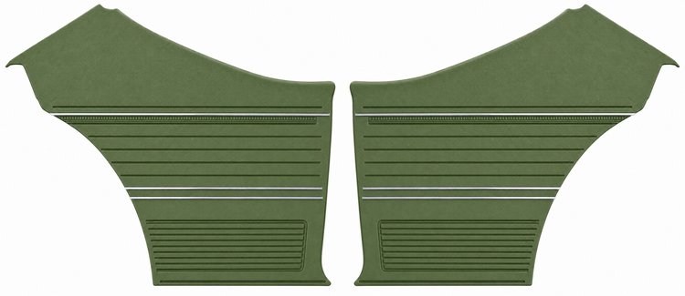 Rear Deluxe Side Panel Set for 1969 Chevrolet Chevelle, Coupe/Hardtop [Light Green]