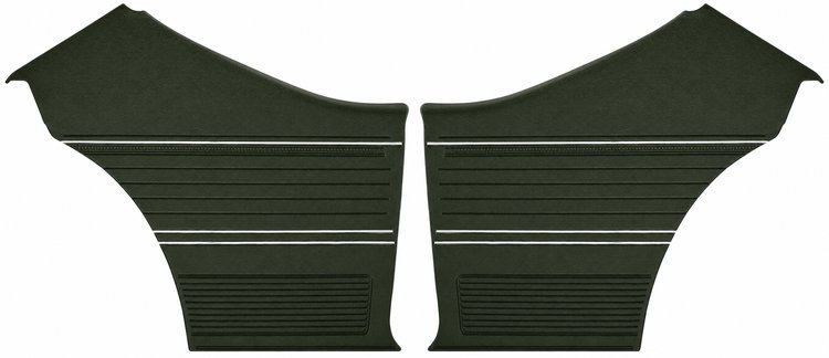 Rear Deluxe Side Panel Set for 1969 Chevrolet Chevelle, Coupe/Hardtop [Dark Green]