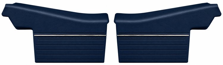 Rear Deluxe Side Panel Set for 1969 Chevrolet Chevelle, Convertible [Dark Blue]