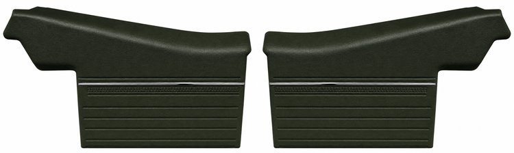 Rear Deluxe Side Panel Set for 1969 Chevrolet Chevelle, Convertible [Dark Green]