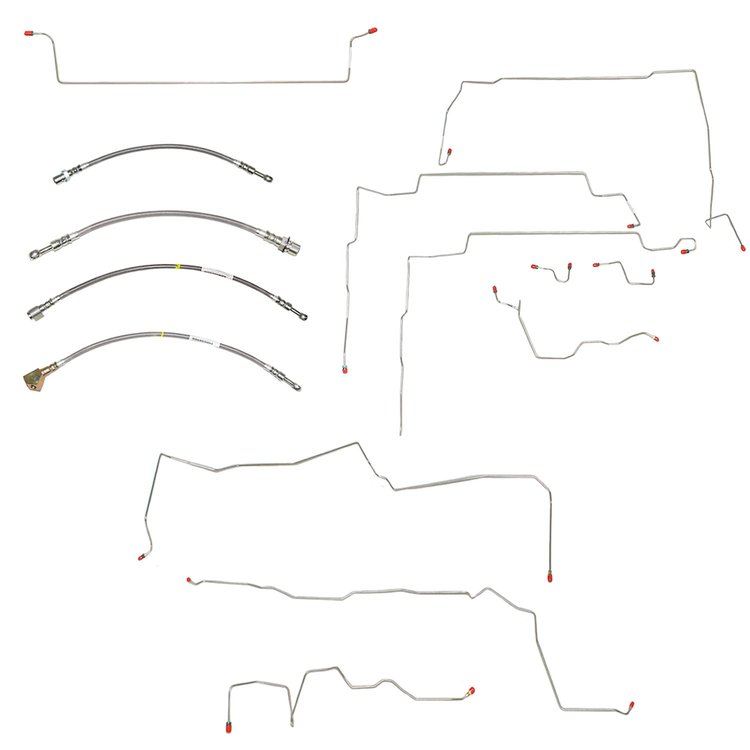 Complete Brake Line & Hose Kit 1996-1998 Mustang GT [Stainless]
