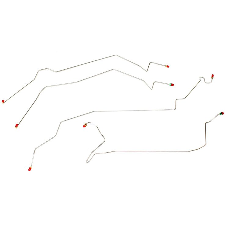 Front Brake Line Set 2001-2004 Ford Escape AWABS [Stainless]