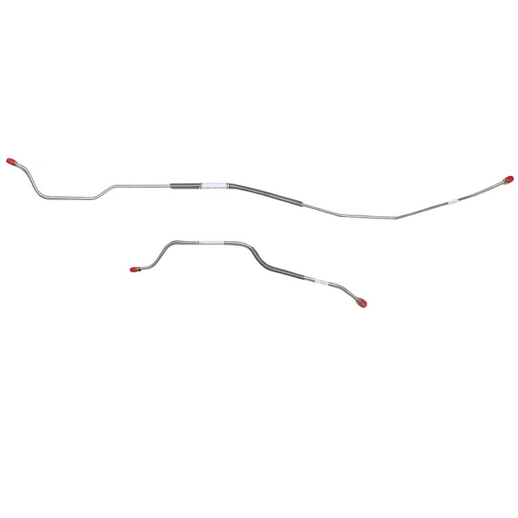 2-Piece Rear Axle Brake Line Set 1967 Ford Fairlane w/ 8 in. Rear Axle [Steel]
