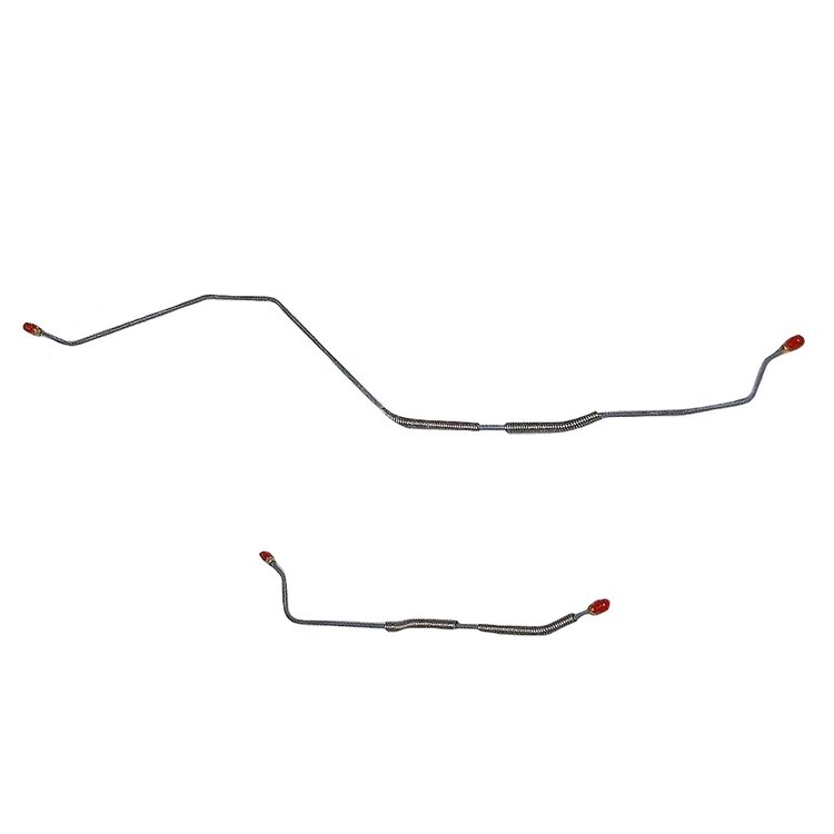 2-Piece Rear Axle Brake Line Set 1967 Ford Fairlane w/ 9 in./31 Spline Rear Axle [Stainless]