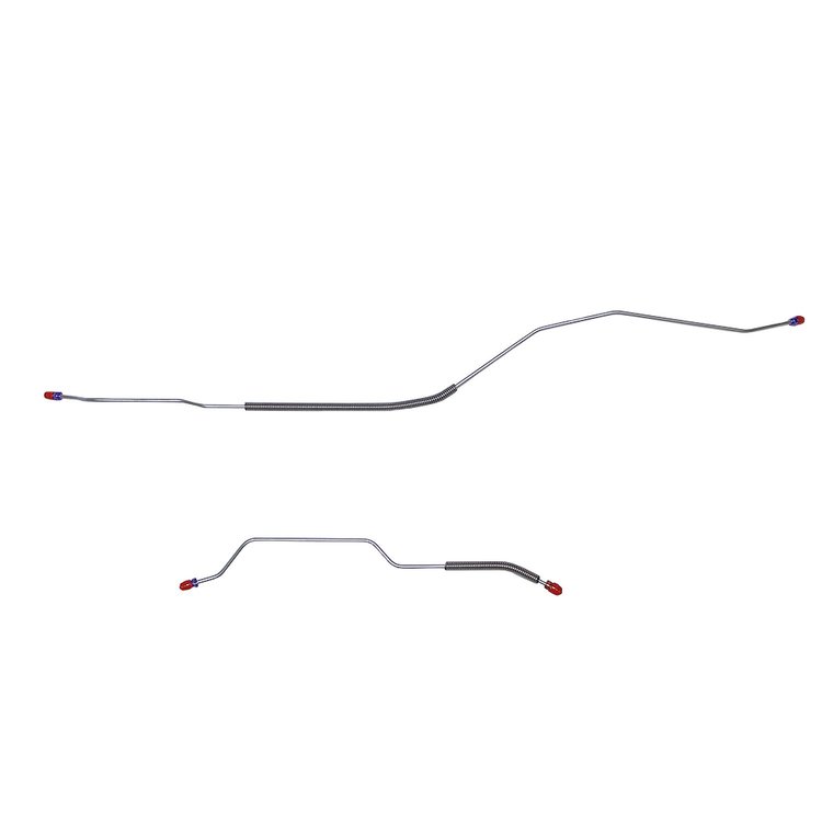 2-Piece Rear Axle Brake Line Set 1971 Ford Torino w/ 9 in. Rear Axle [Steel]