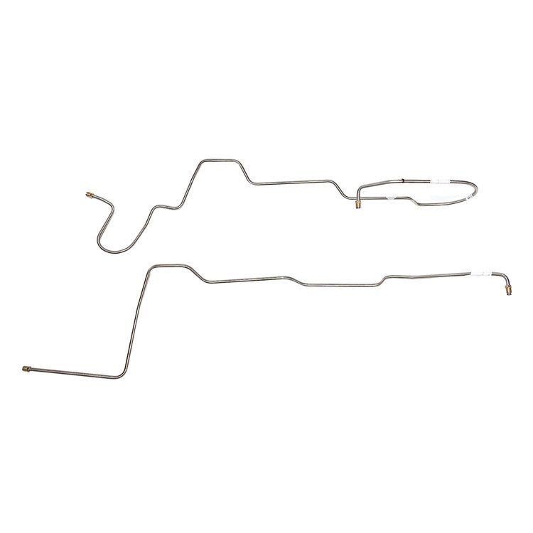 2-Piece Transmission Cooler Line Set 1966 Ford Fairlane w/ SM BLK, C4 Transmission [Steel]