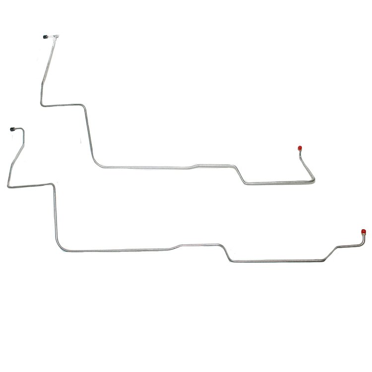2-Piece Transmission Cooler Lines 1970-1971 Ford Fairlane, Torino w/ SM BLK, C4 Transmission [Steel]