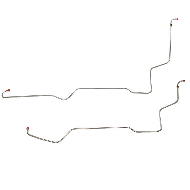 2-Piece Transmission Cooler Line Set 1961-1964 Ford Galaxie, 390 CID V8, w/ Cruise-O-Matic 3 SPD [Stainless]