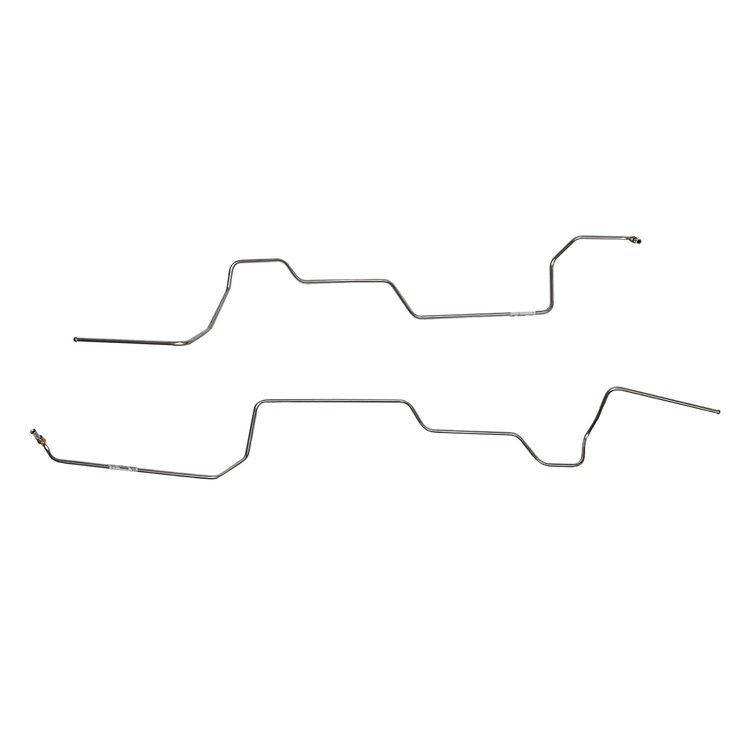 2-Piece Transmission Cooler Line Set 1965 Ford Galaxie, SM BLK w/ C4 Transmission [Steel]