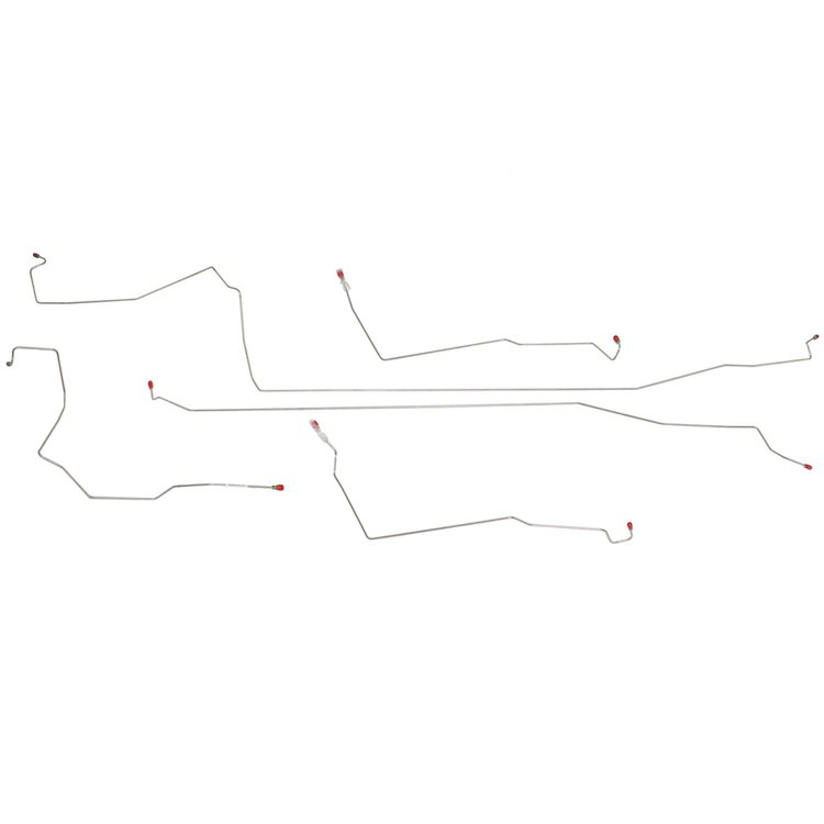 Intermediate Brake Line Kit 2000-2007 Ford Focus, AWABS, w/ Traction Control, Disc/Drum [Stainless]