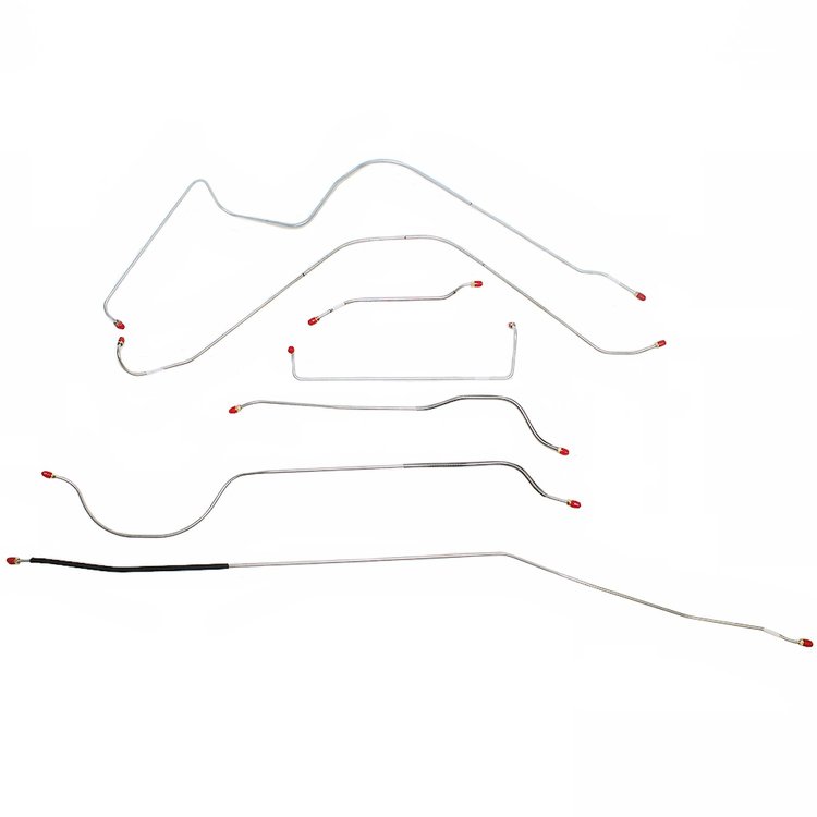 7-Piece Manual Brake Line Kit 1955 Ford Thunderbird [Stainless]
