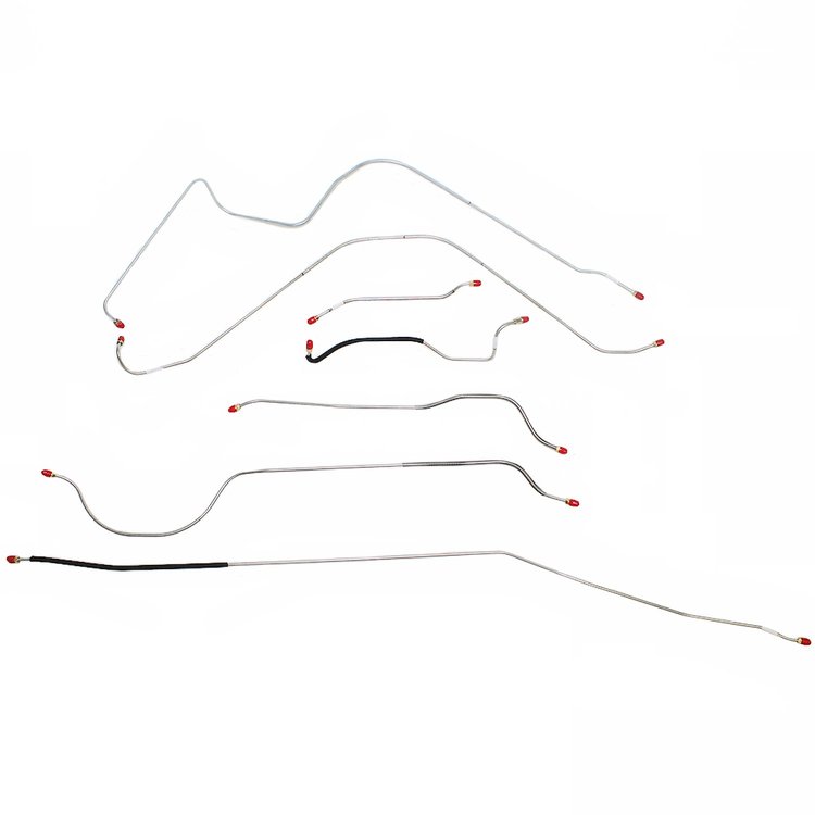 7-Piece Power Brake Line Kit 1955 Ford Thunderbird [Stainless]