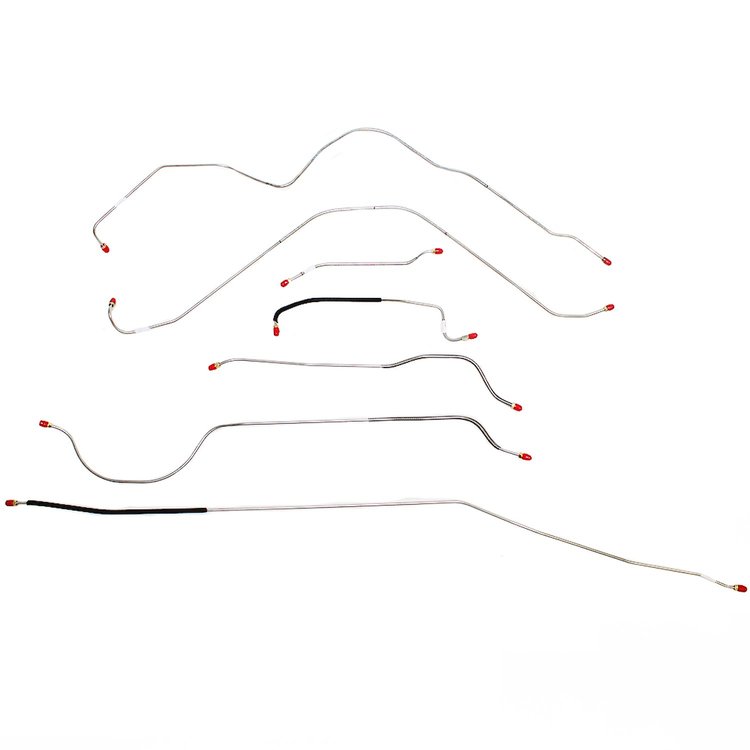 Manual Brake Line Kit 1956 Ford Thunderbird, 7-Pieces [Steel]