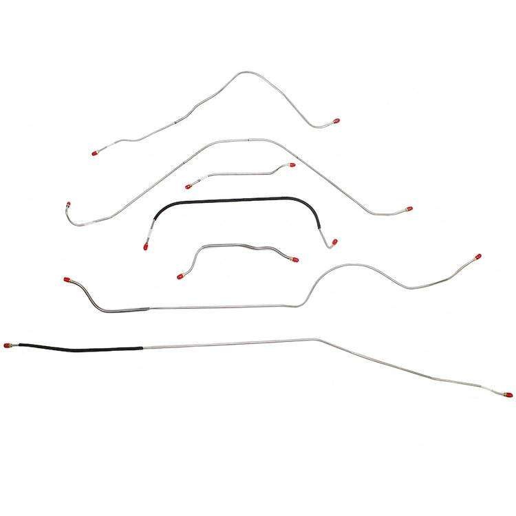 Power Brake Line Kit 1957 Ford Thunderbird, 7-Pieces [Steel]