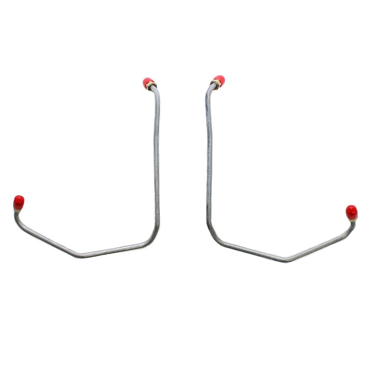 Caliper Crossover Lines 1965-1967 Ford Thunderbird w/ Front Disc Brakes, Pair [Stainless]