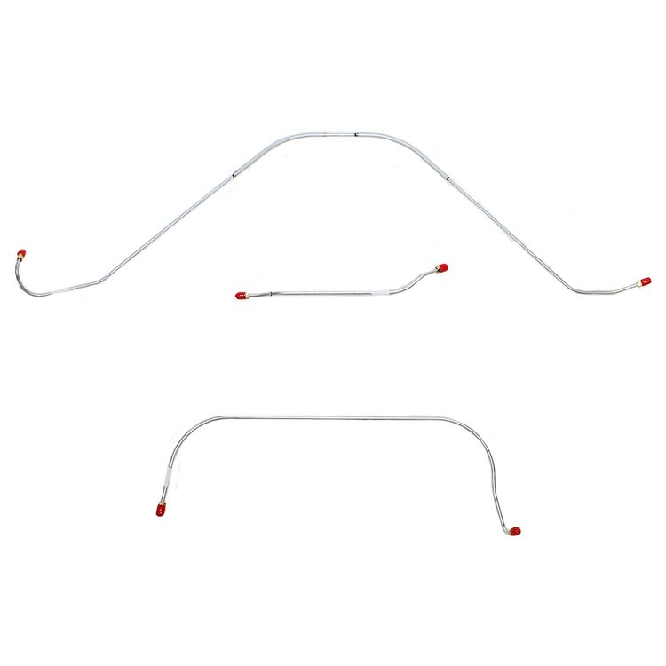 Front 3-Piece Brake Line Set 1956 Ford Thunderbird w/ Power Brakes [Stainless]