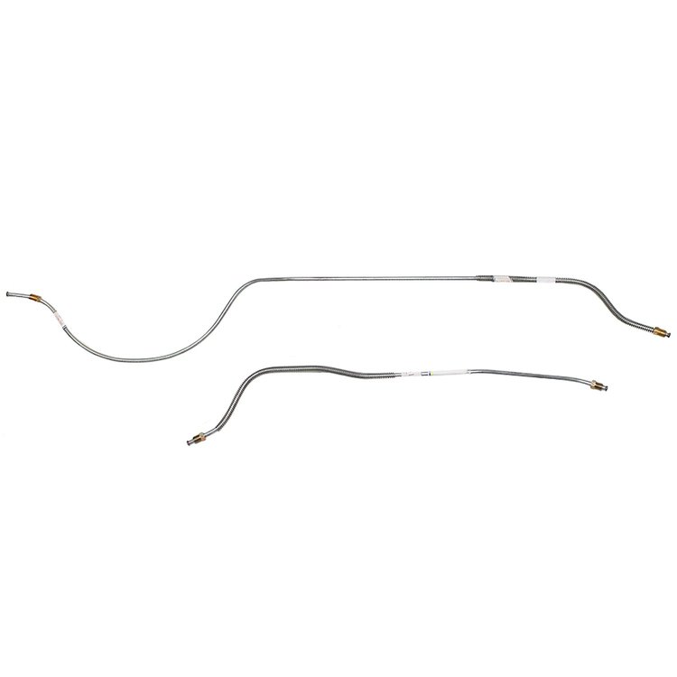 2-Piece Rear Axle Brake Line Set 1955-1956 Ford Thunderbird [Stainless]