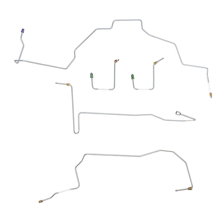 Front Brake Line Kit 2001-2002 Ford Explorer Sport Trac 4WD [Stainless]