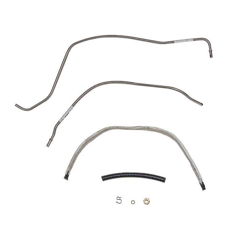 Choke Tube Kit Tube Passes Over Valve Cover 1968-1969 Ford Fairlane, Torino, Mustang & Mercury Cougar 428 Cobra Jet [Stainless]