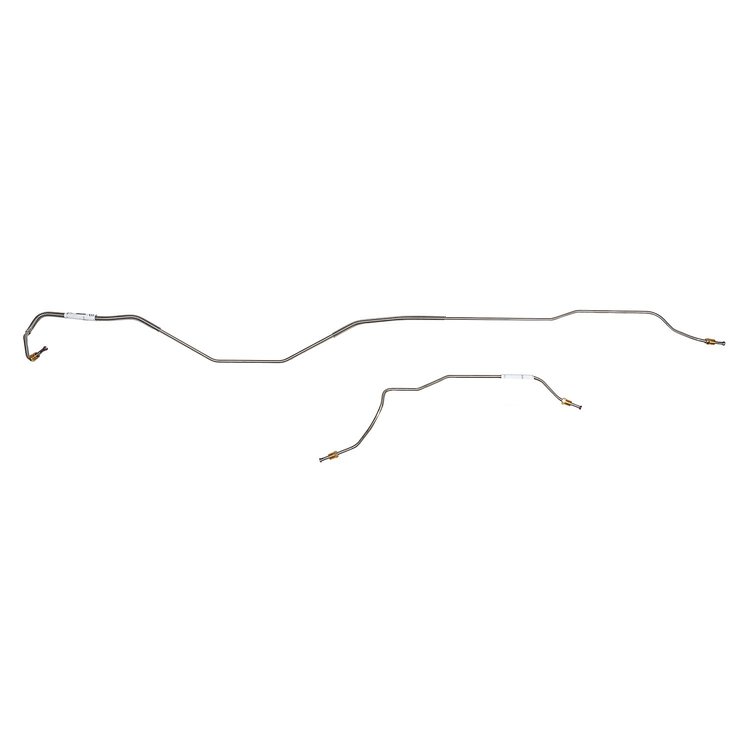 2-Piece Rear Axle Brake Line Set 1968 Ford Mustang w/ 9 in.-28 Spline Rear Axle [Stainless]