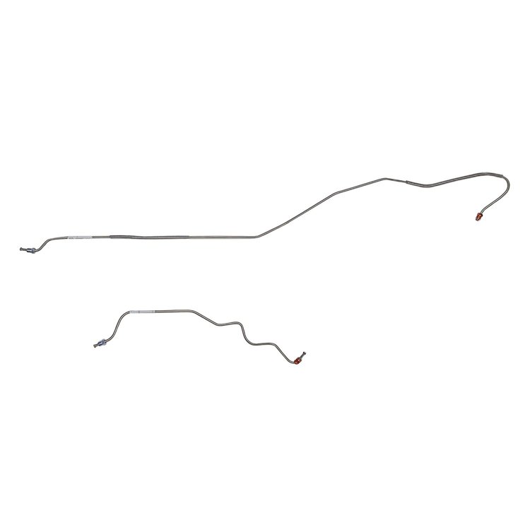 2-Piece Rear Axle Brake Line Set 1970 Ford Mustang, 9 in. Rear Axle [Steel]