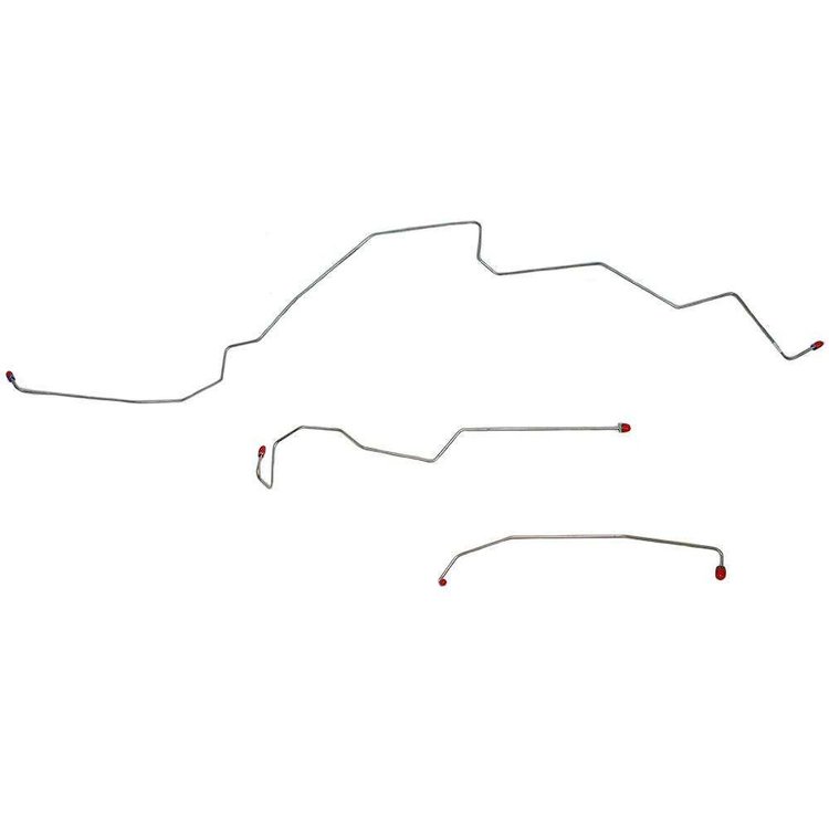 Front Brake Line Kit 1999-2001 Ford Superduty/Excursion RWABS [Steel]
