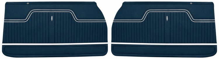 Front Deluxe Door Panel Set for 1971 Chevrolet Chevelle [Blue]