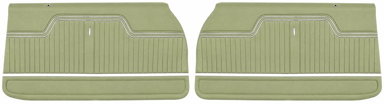Front Deluxe Door Panel Set for 1972 Chevrolet Chevelle [Covert]