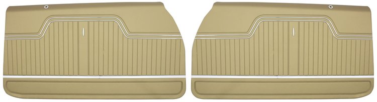 Front Deluxe Door Panel Set for 1970 Chevrolet Chevelle [Gold]