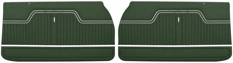 Front Deluxe Door Panel Set for 1971 Chevrolet Chevelle [Jade]