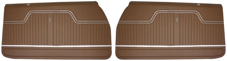 Front Deluxe Door Panel Set for 1971 Chevrolet Chevelle [Saddle]