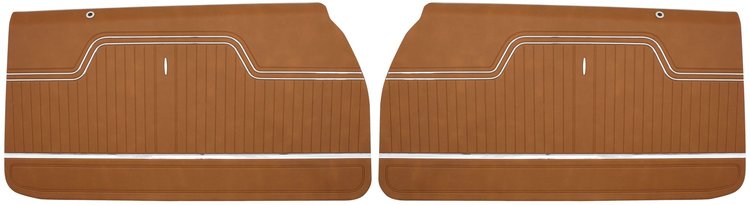 Front Deluxe Door Panel Set for 1972 Chevrolet Chevelle [Tan]