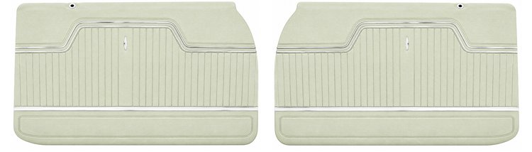 Front Deluxe Door Panel Set for 1970 Chevrolet El Camino [Pearl]