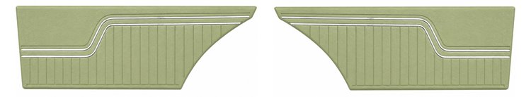 Rear Standard Side Panel Set for 1972 Chevrolet Chevelle, Coupe/Hardtop [Covert]