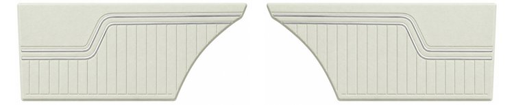 Rear Standard Side Panel Set for 1972 Chevrolet Chevelle, Coupe/Hardtop [White]