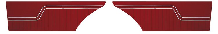 Rear Standard Side Panel Set for 1970 Chevrolet Chevelle, Coupe/Hardtop [Red]